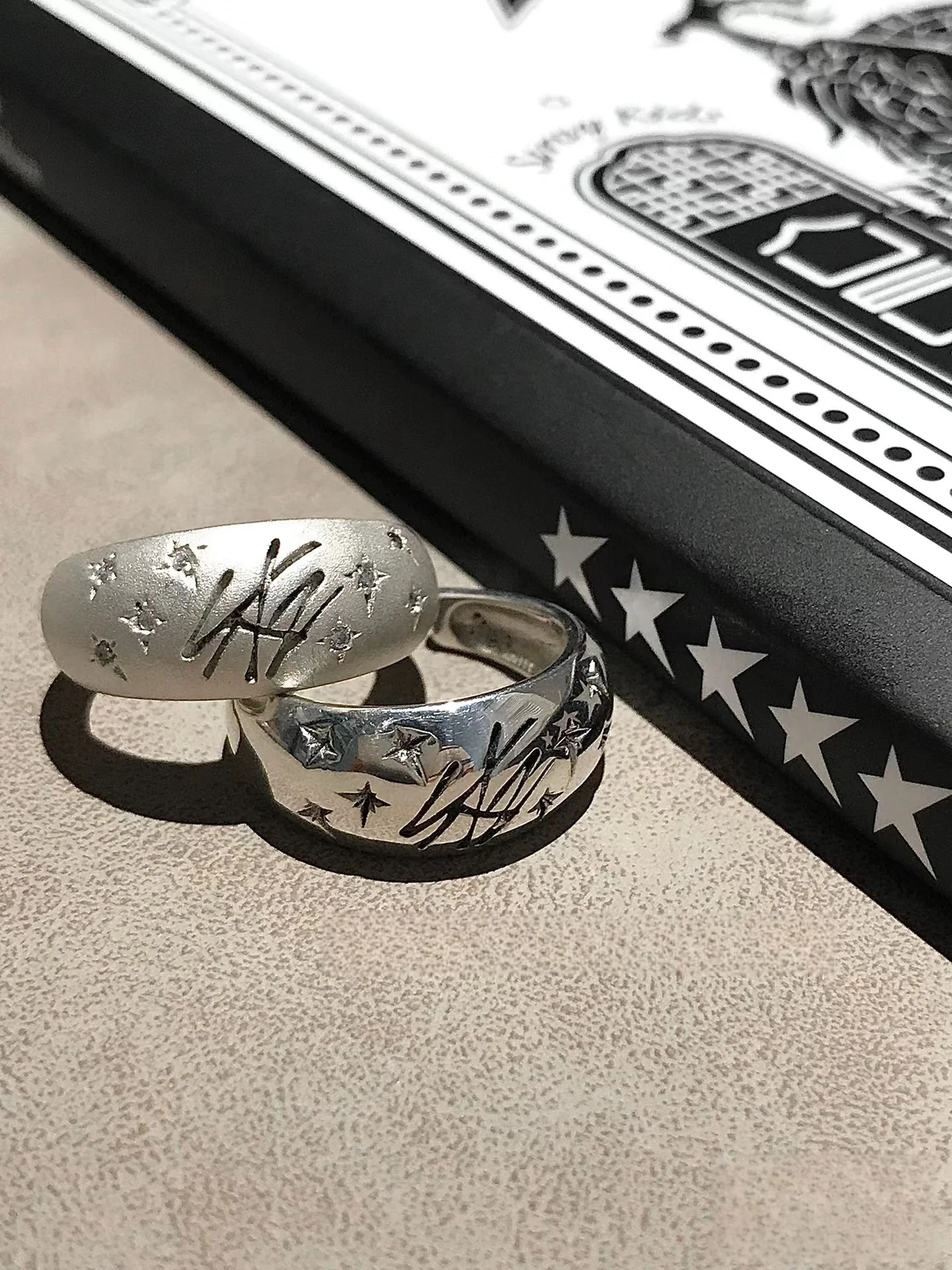 Kpop Hot Boys Group LeeKnow Han Felix BangChan Seungmin ChangBin I.N HyunJin Exclusive Ring Niche Design Adjustable Ring Gift