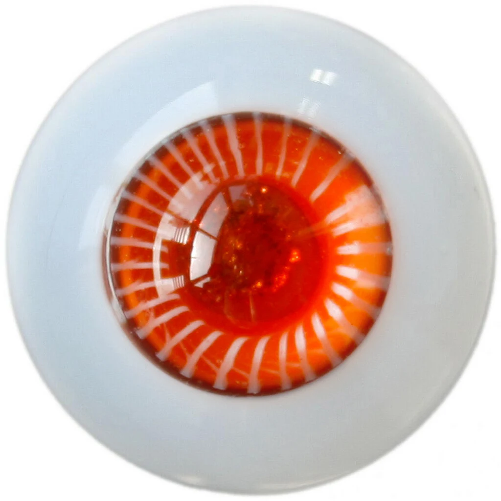 Wamami 6-24mm Full Size Glistening Solar Inspired Red Handmade Glass Eyes SW08 For Doll Reborn Doll Crafts