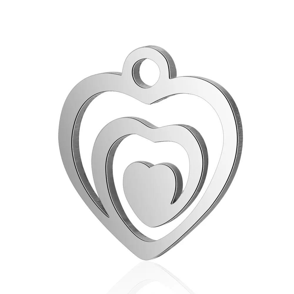 10pcs/lot Religious OM DIY Charms Wholesale 316 Stainless Steel Flower Yin Yang Pendant Cross Knot Tree of Life Connector Charm