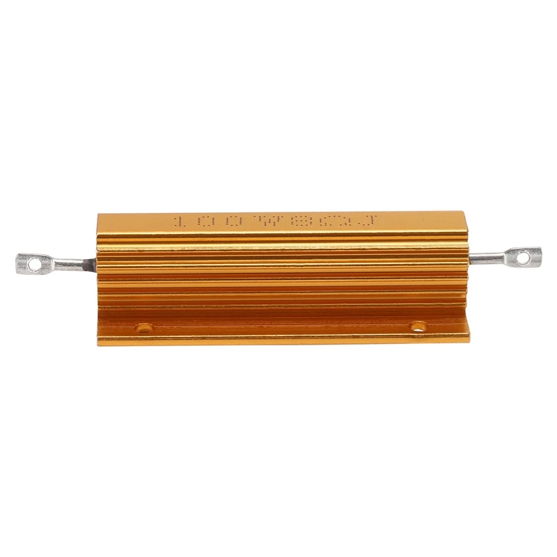 

Gold Aluminum Clad Power Resistor Resistance 100W, 8 Ohm 8R