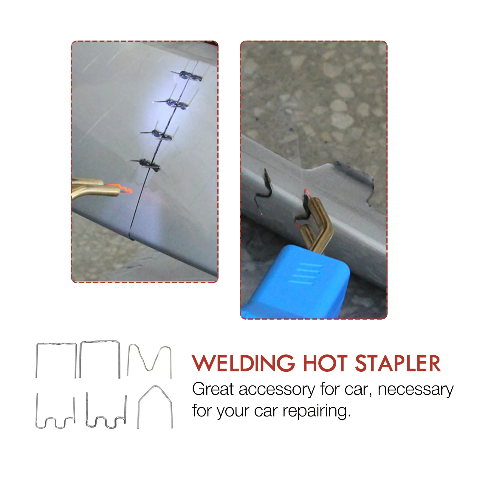 

600Pcs Automotive Welding Repair Hot Stapler Rods Plastic Plastic Bumper Repairing Tools Car Accessories Welding Hot Stapler
