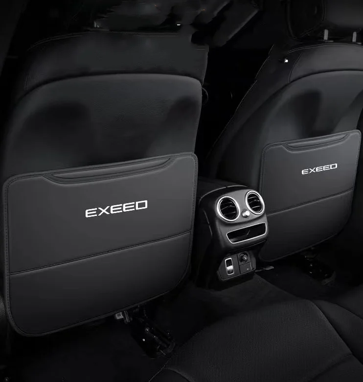 

For Chery Exeed VX TXL LX seat backrest anti-kick pad leather anti-dirty pad protective cover storage box Interior Accessories