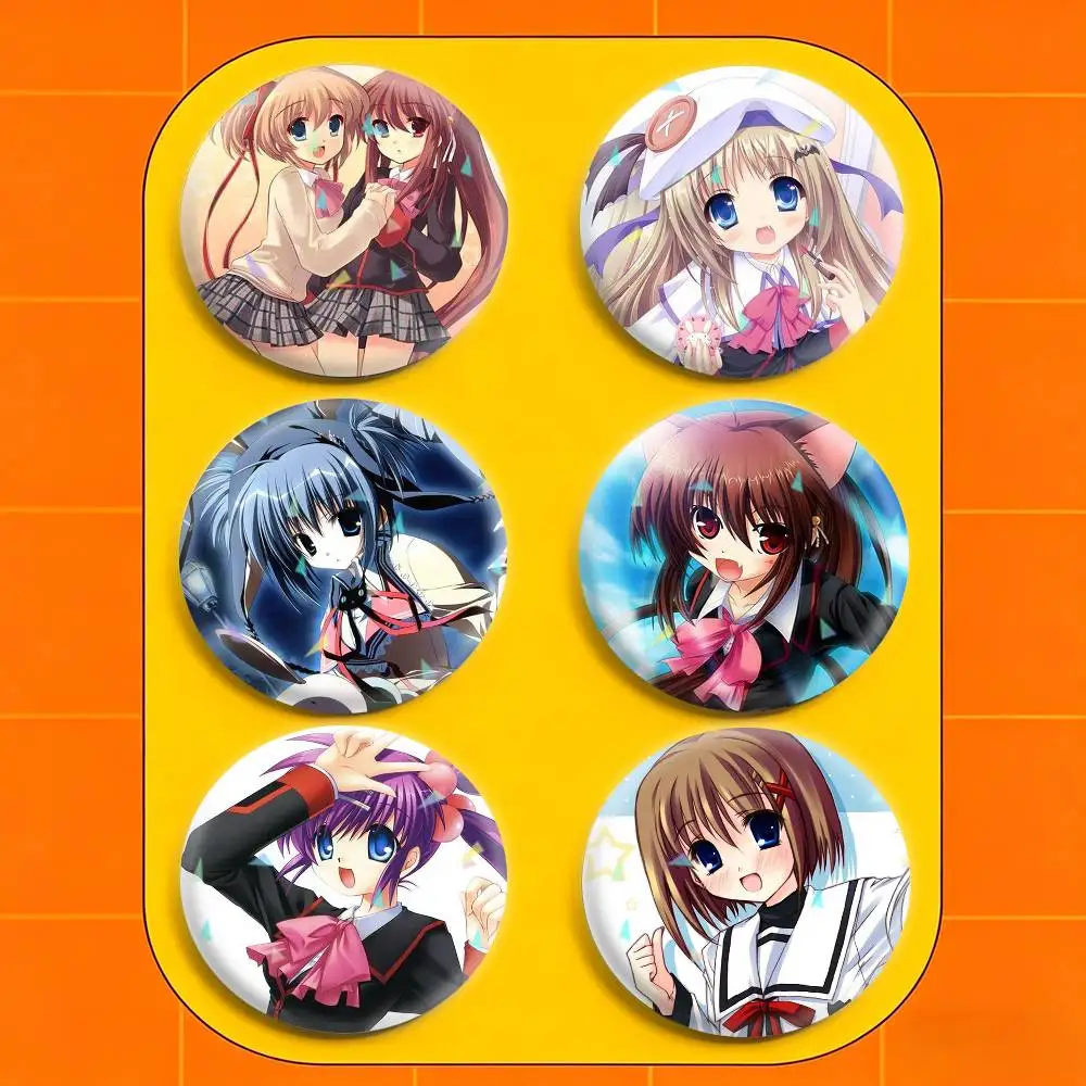 L-Little Busters  32/44/58mm Handmade Pins Round Brooch Badge Backpacks Clothes Jewelry Gifts