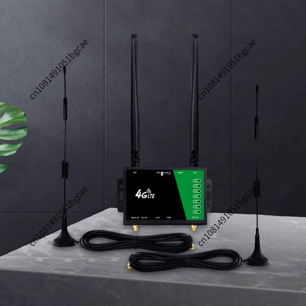 4G Wireless Router with SIM Card Slot 4 Antennas Home Router 150Mbps Firewall Protection Modem Router for Home Office Indoor