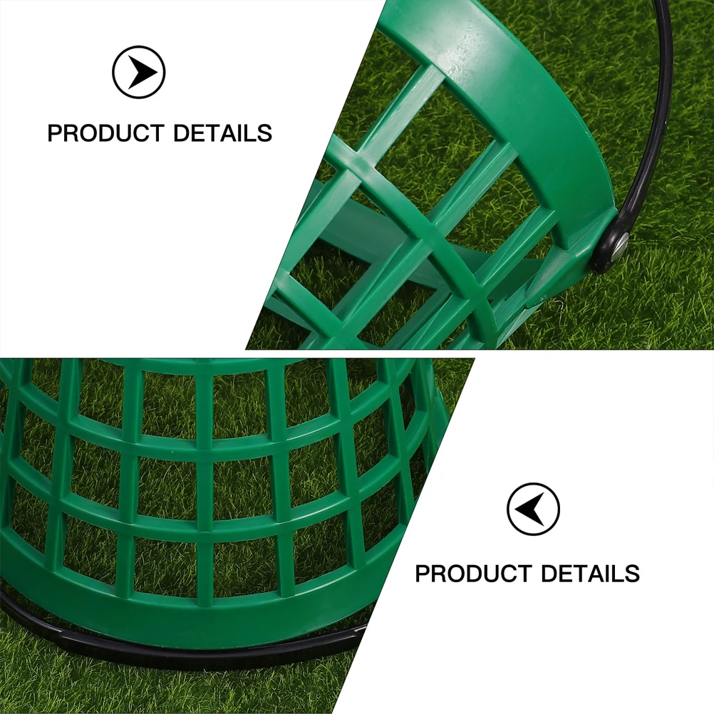 

Golf Pick Up Basket Plastic Golfball Container Storage Holder Golfs Supplies Lightweight Stackable Bucket Comfort
