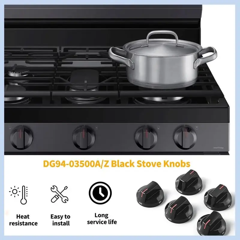 

MLGB-Stove Knob Replacement Parts DG94-03500A/Z For Stove Parts DG94-03500U Burner Knob For NX60T811SS NX60T8711SG NX60T8711