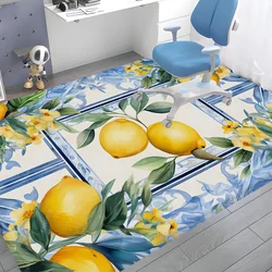 Morocco Lemon Fruit Bathroom Mat Anti-slip Absorb Water Long Strip Cushion Bedroon Mat Hotel Decor Mat