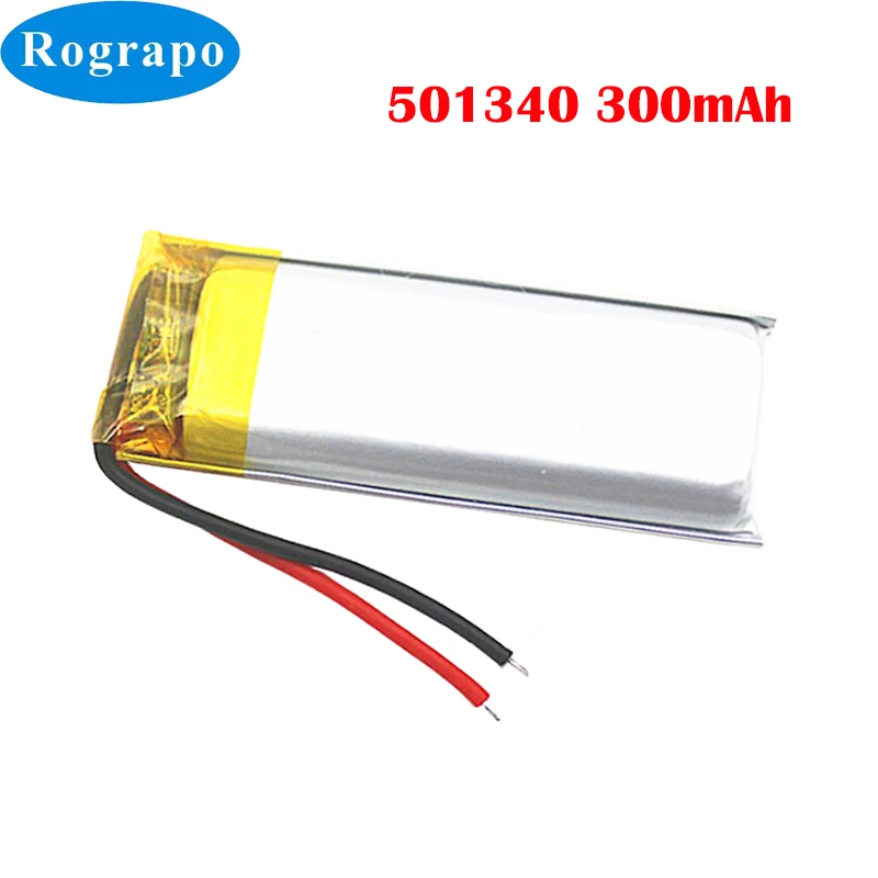 Nowy 3.7V 300mAh 501340 akumulator litowo-polimerowy do Redmi airdots 2, AIR DOTS 2 bezprzewodowy zestaw słuchawkowy Bluetooth komora baterii