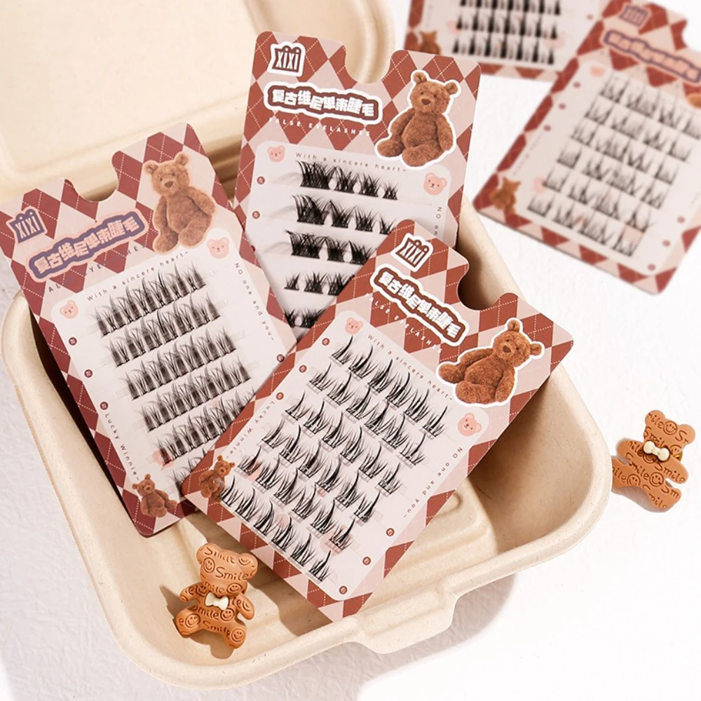 

6 Rows Individual Cluster False Eyelashes Portable Thai Natural Manga Segmented Fake Lashes Extension DIY Eye Makeup