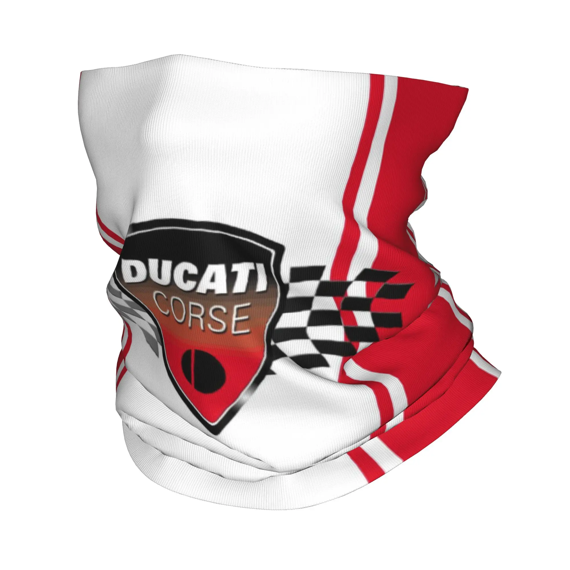 Maßgefertigter Ducati Motorrad-Bandana Halswärmer für Männer und Frauen Winter Wandern Ski Schal Gaiter Rennteam Gesichtsbedeckung