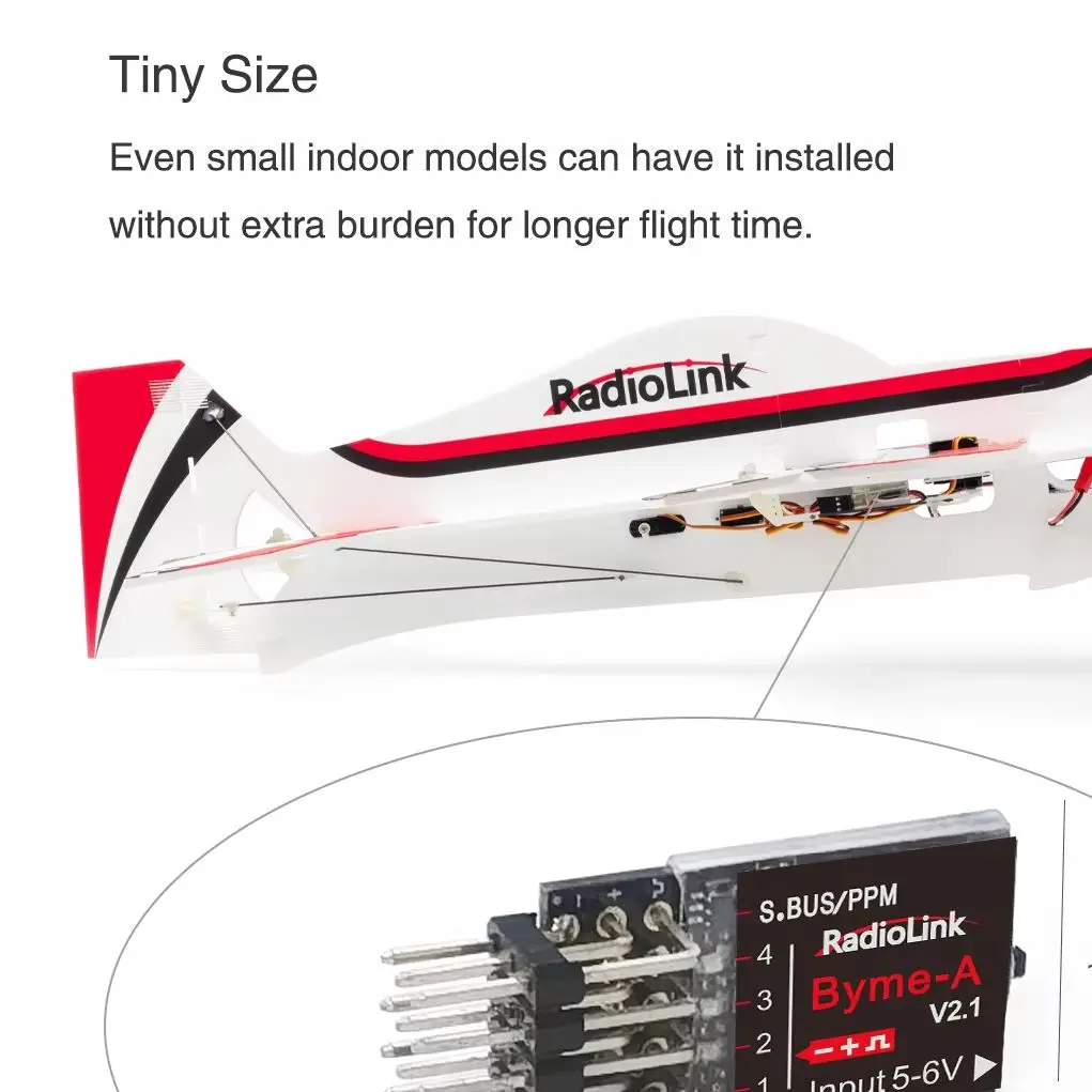 Radiolink Byme-A Byme-D Flight Controller Mini FC 3/5 Flight Mode with Gyro 3D for RC 3CH Plane 4CH Jet Airplane Straight Wing