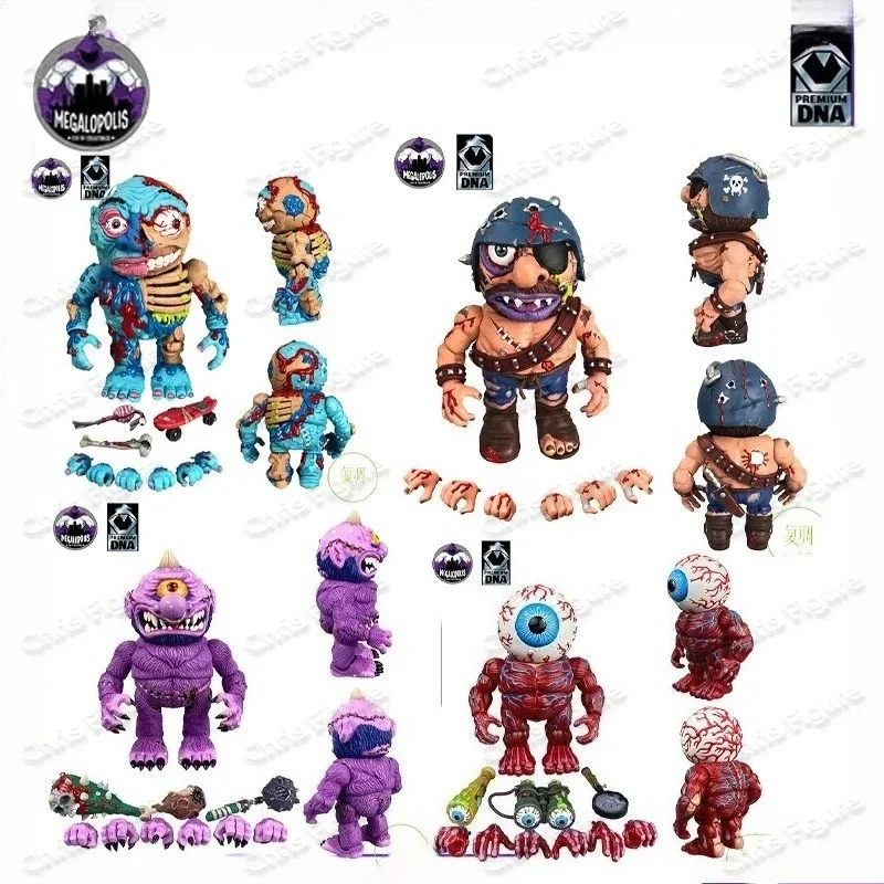 [In Stock] Megalopolis Original Madballs Series 1 Premium DNA Retro Trendy Play Metropolitan Monsters Mobile Doll Model Toy Gift