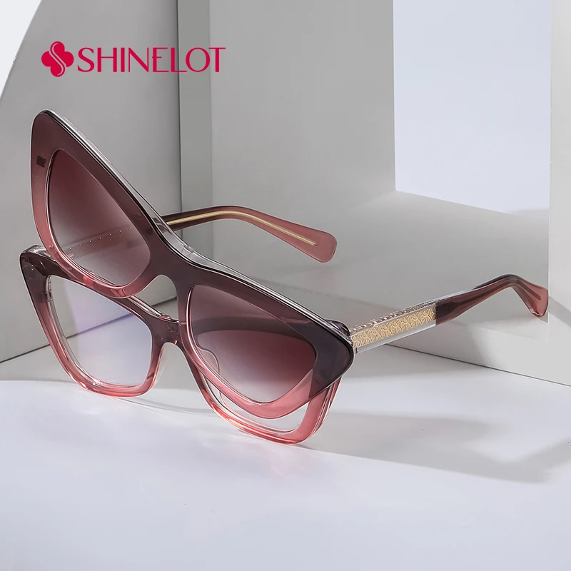 

81632 Fashion Clip on Sunglasses UV400 Women Polarization Optical Magnetic Sun Glasses Female Shades College Girls Gift