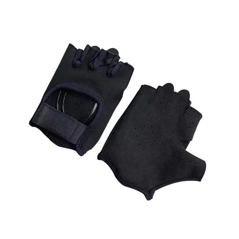 Guantes deportivos de Yoga para mujer, guantes de medio dedo antideslizantes y absorbentes de golpes, duraderos y transpirables