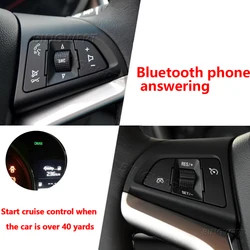 Left Speed Cruise Control Switch/Right Volume Control Button for Chevrolet Cruze Malibu 2009 -2014 Steering Wheel Buttons Switch