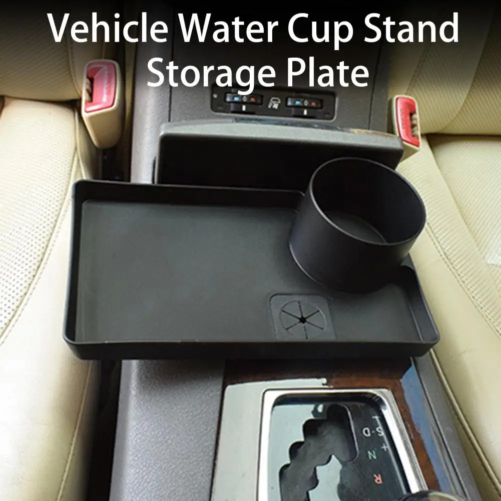 

Car Bottle Holder Durable Multi-purpose Lightweight Vehicle Water Cup Stand Storage Plate Interior Accessories