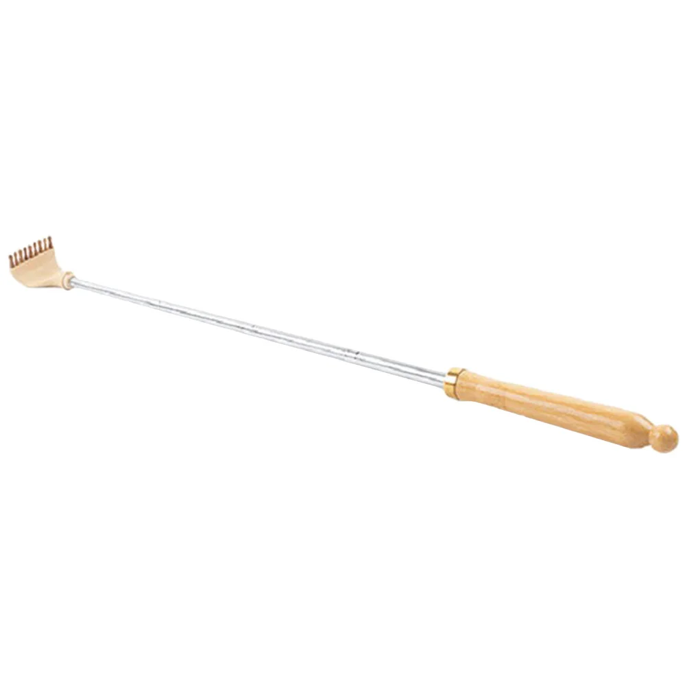 Telescoping Wooden Back Scratcher Adjustable Long Handle Portable Body Massager For Itching Relief Practical Scratch Tool For