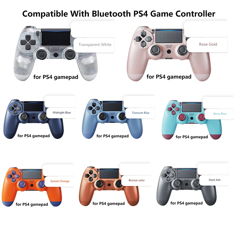 Wireless Gamepad Controller For PS4 Support Bluetooth Gamepad Dual Vibration For PlayStation4 Joystick Console For PC/Android