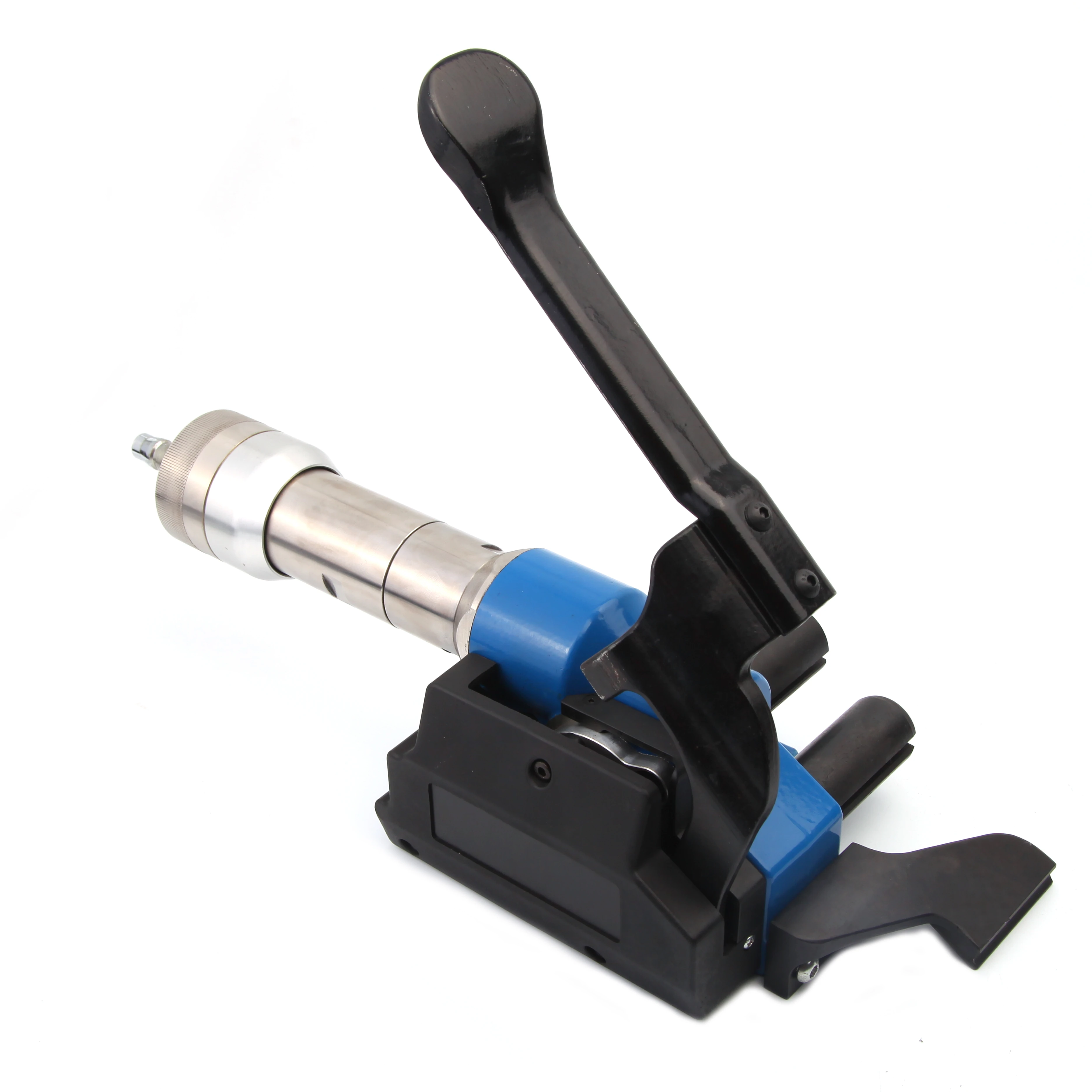 Semi-Automatic Pneumatic Tensioner Heavy Duty PET Strap Composite Fastening for Food Beverage Commodities Paper Easy Operate New