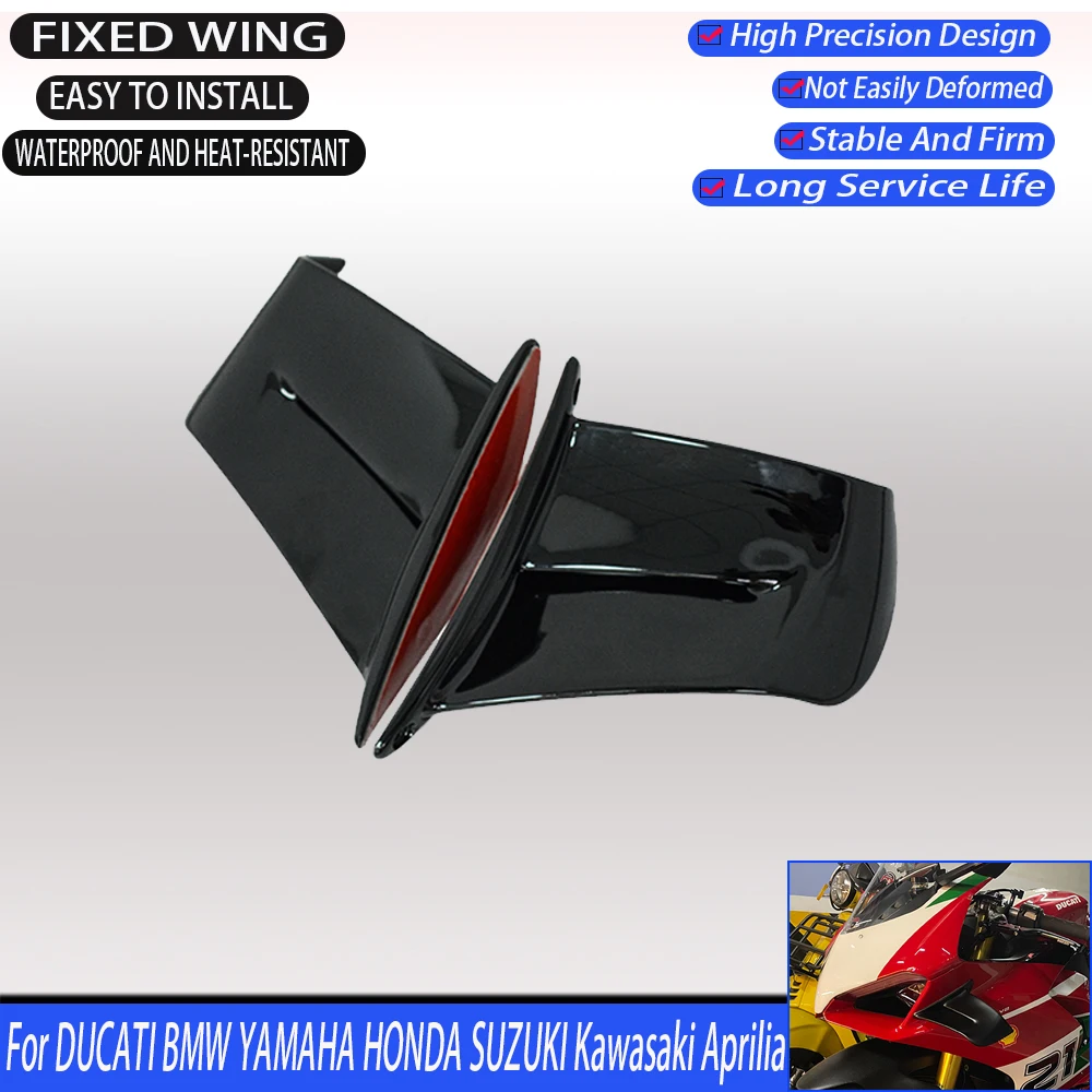 

Motorcycle Aerodynamics Fixed Wing Universal Suitable For Most Vehicle Models Universal Parts ABS Injection Molding