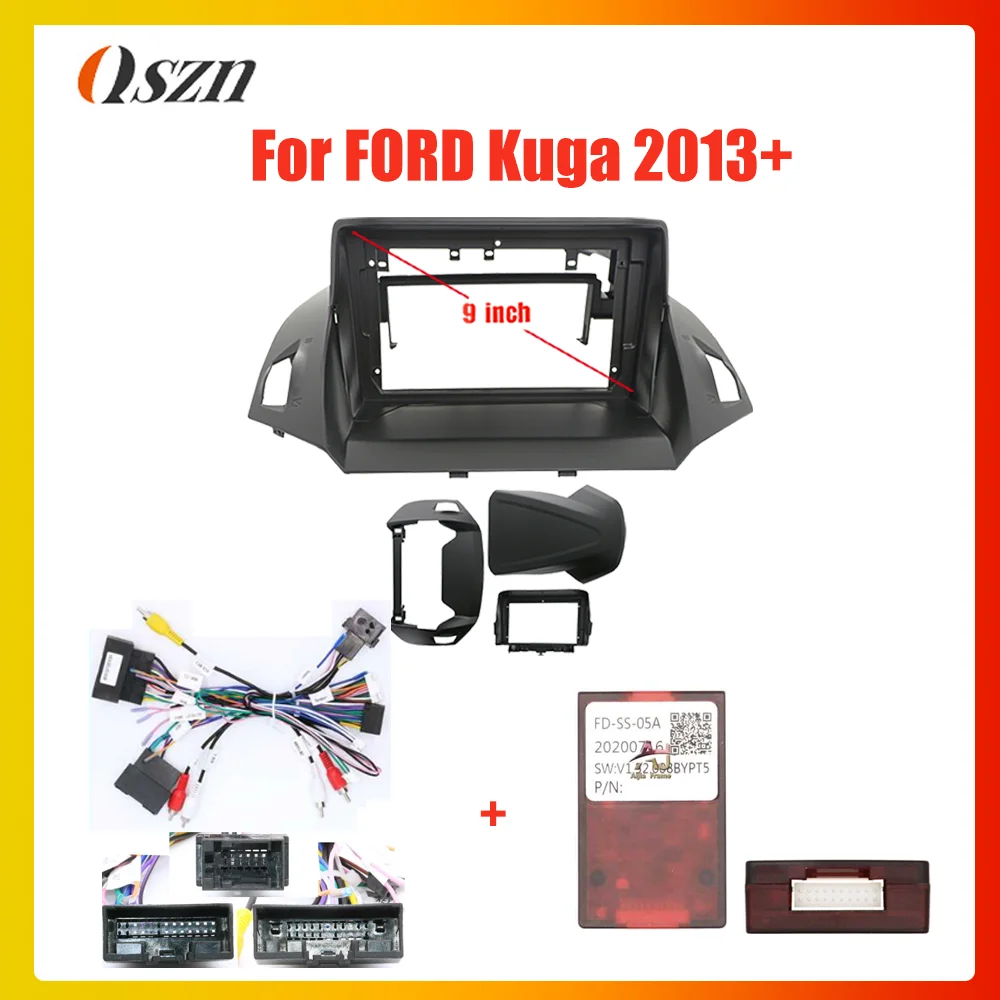 9 Inch Ford Kuga 2013+ Car Radio Frame Fascia