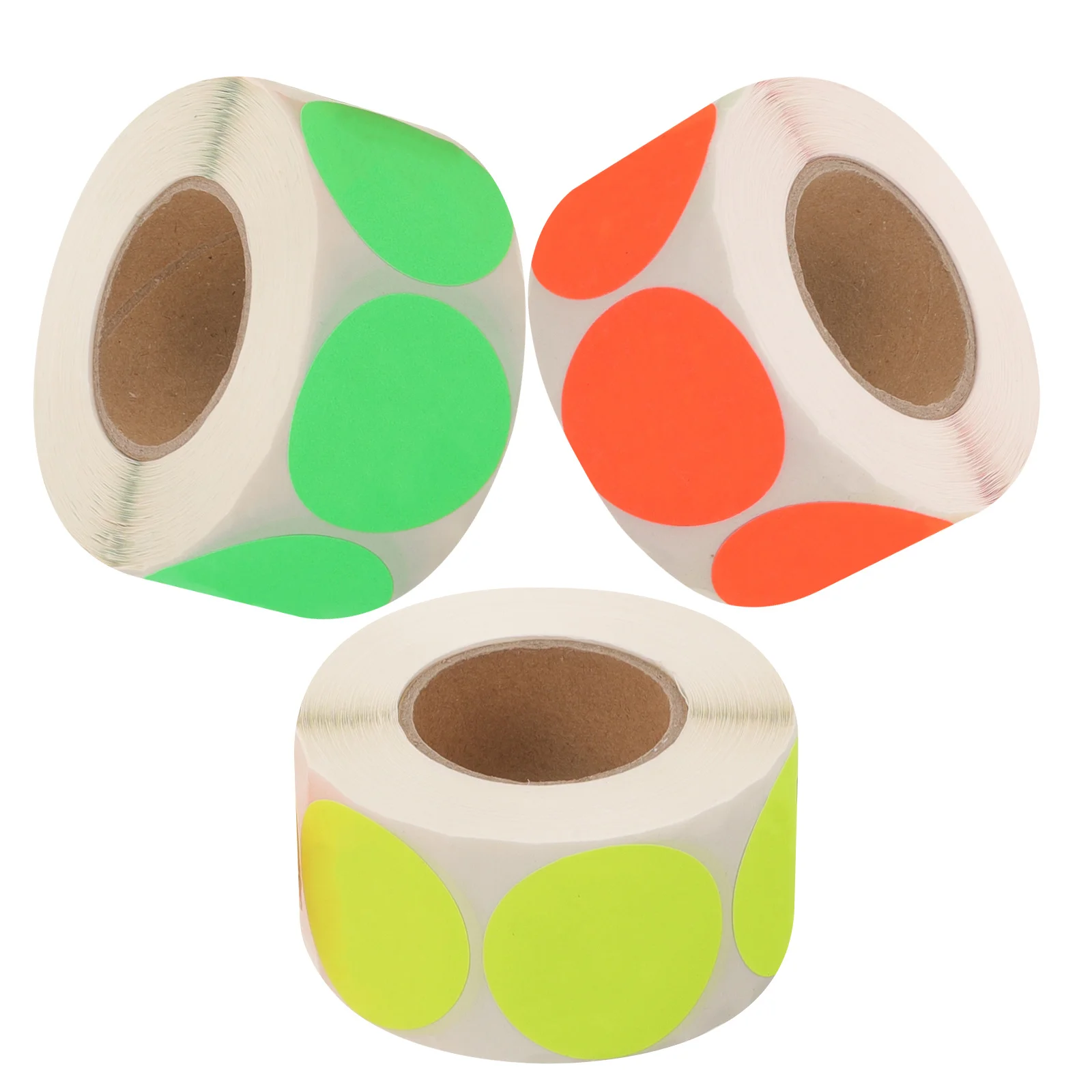 

3 Rolls Inventory Control Labels Use Storage Decals Adhesive Stickers For Restaurant Home Kitchen Organization Filing