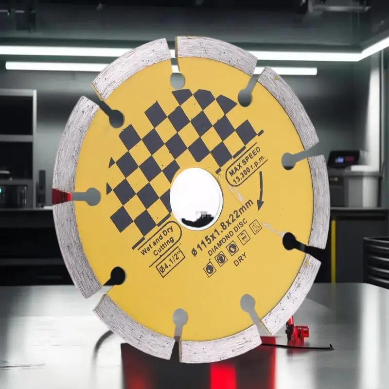 Lame de scie à sec diamant haute Performance 115mm pour brisage des murs, coupe de marbre de granit de pierre de béton