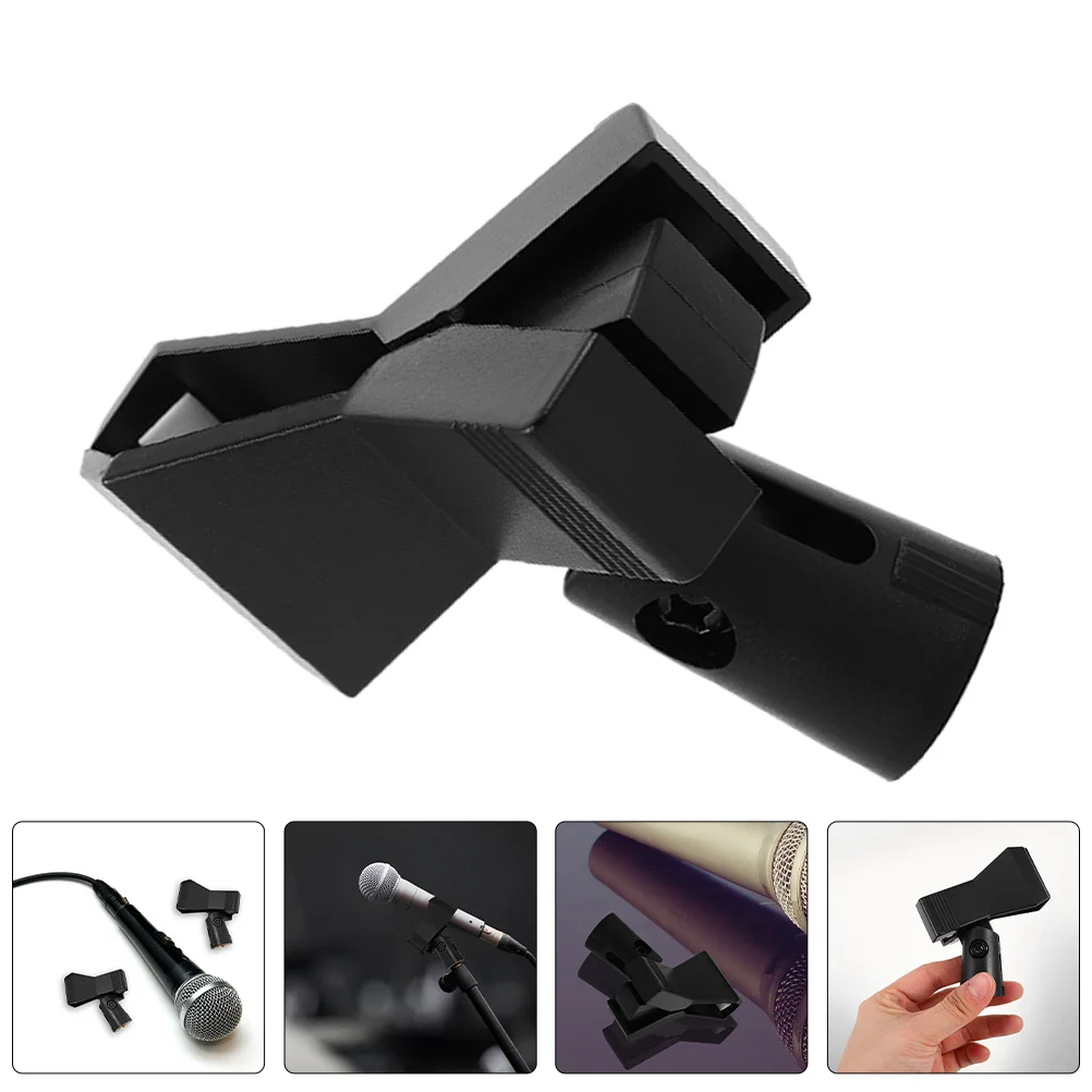 

3Pcs Adjustable Microphone Clip Universal Mic Clamp Holder for Mic Stand Threaded Screw 58 to 38 Compatible Wired Wireless