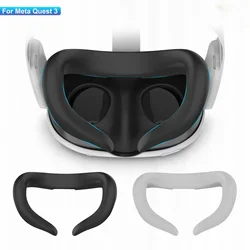 VR Face Cover For Meta Quest 3 Glasses Replacement Sweat-proof Eye Mask VR Face Interface Silicone Case For Quest3 Accessoies