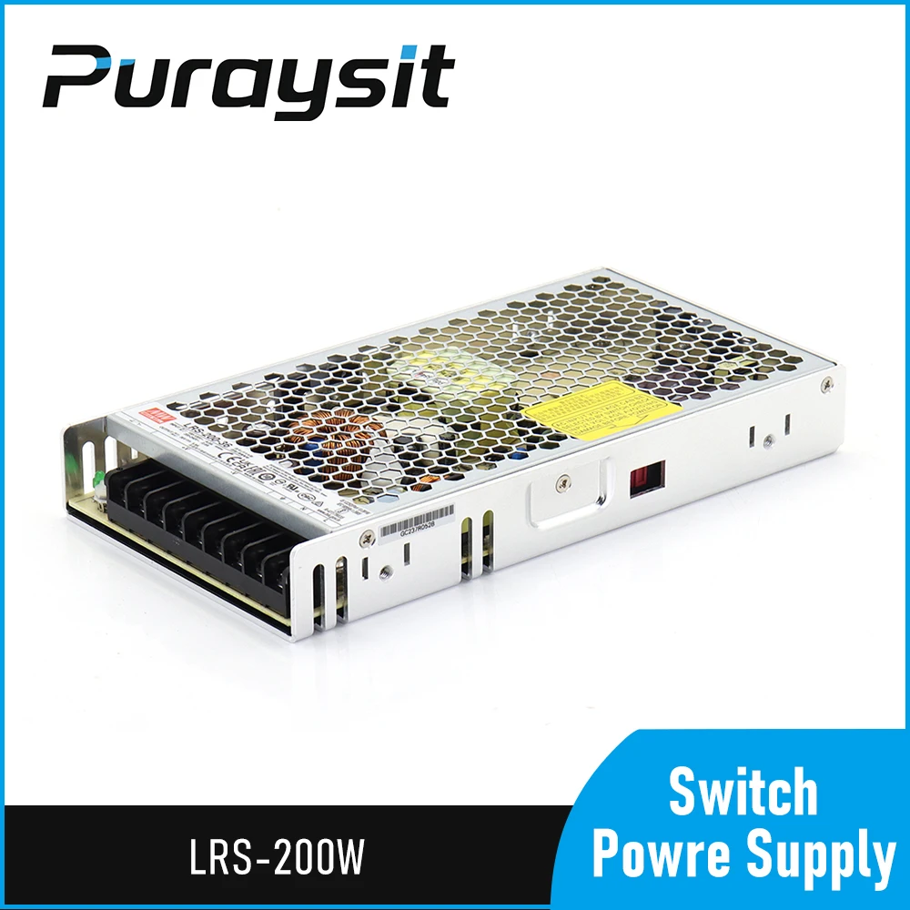 MeanWell LRS-200-24/12/27V/15V/36/48V/5V 40A 200W Switching Power Supply for Motors