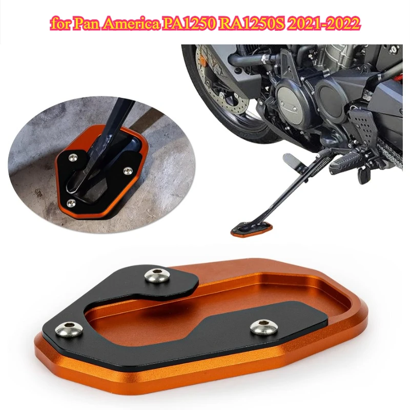 

Kickstand Extension Pad Plate Foot Side Stand Enlarge Extension Support Plate Fits for Pan America PA1250 RA1250S 2021-2022