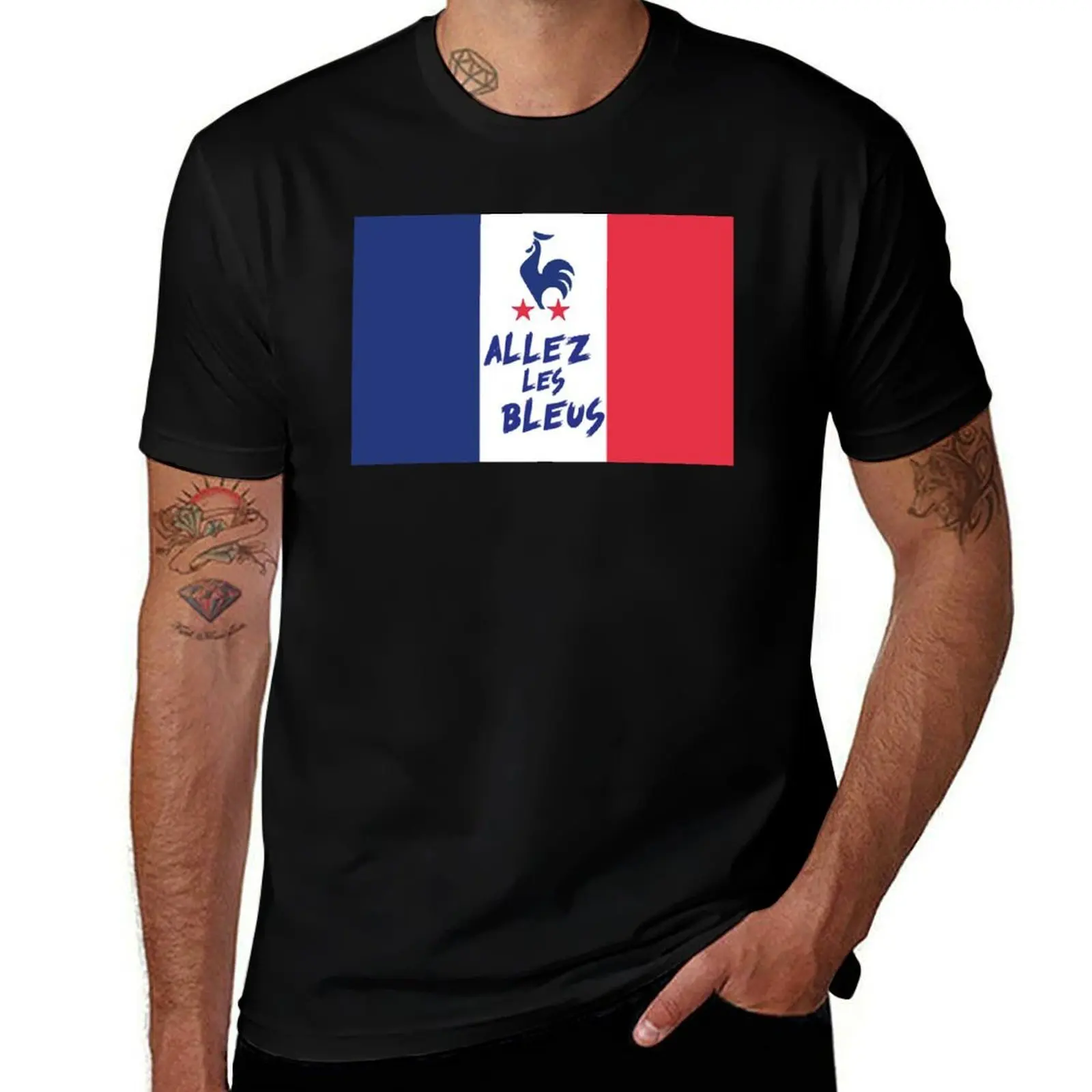 

Euro 2021 France supporter T-Shirt Quick Dry Sports Short Sleeve Tee