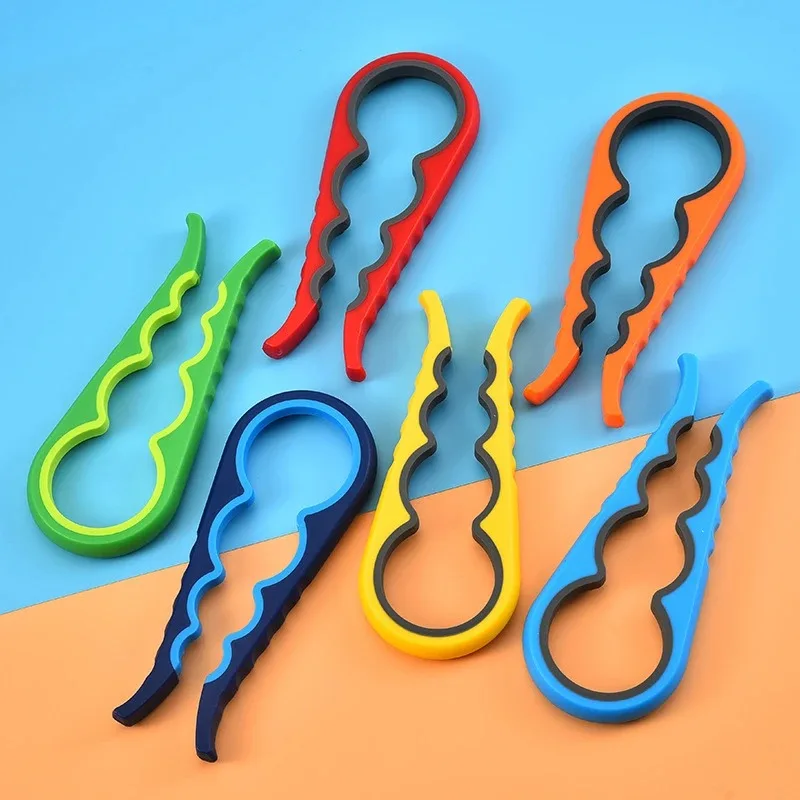 4-in-1 Universal Jar Opener Multifunction Handy Screw Cap Jar Openers Can Lid Opener Bottle Can Lid Grip Wrench Kitchen Gadgets