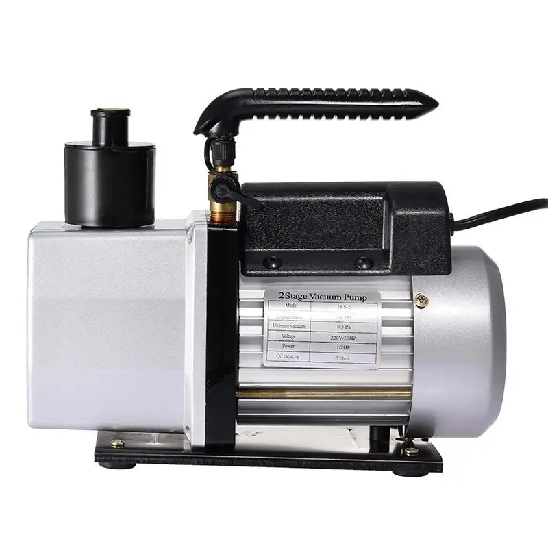 

Black 5CFM vacuum pump paper box packaging dual stage rotary vane vacuum pump with high efficiency and low noise