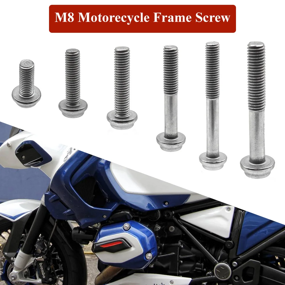 For R1200GS R1250GS R1300GS F900GS ADV F850GS F750GS R1200 RS/RT S1000R/XR/RR F900R/XR K1600GTL K1600B M8 Body Frame Screw