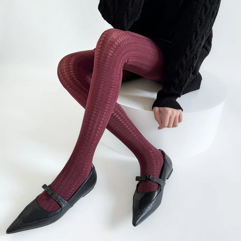 Talenza vrouwen Kousen Sexy Slanke Panty Lente Herfst Winter Leggings Nieuwe Effen Kleur Retro Super Stretch Panty Kousen