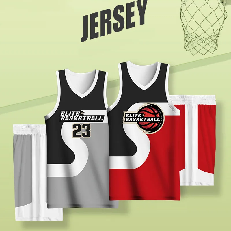 

BASKETMAN Basketball Sets For Men Customizable Silk Screen Printed Name Number Logo Jerseys Shorts Uniforms Training Tracksuits