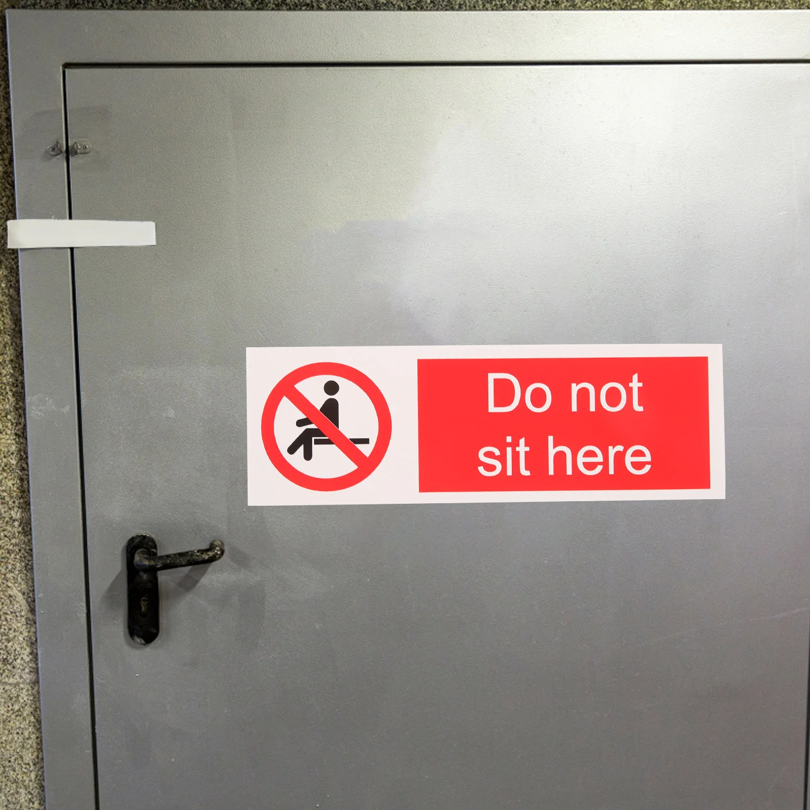 Do Not Sit Here Sign Sticker Adhesive Caution Decal Do Not Sit Here Warning Sign for Park Public do not sit here sticker