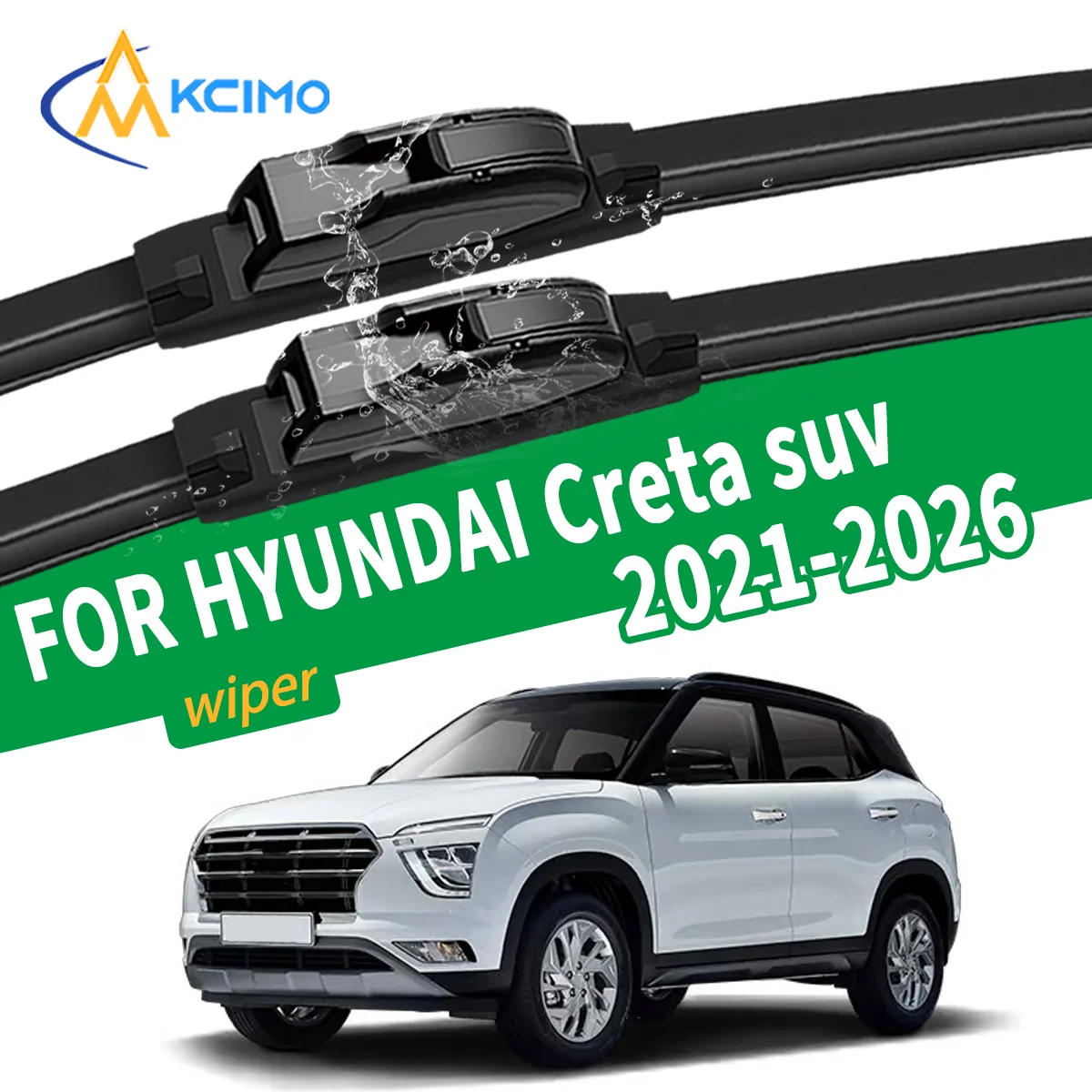 

For HYUNDAI Creta suv 2021-2026 Windshield Wiper Blades Silent Automotive Replacement Parts Premium Quality Front Window Wiper