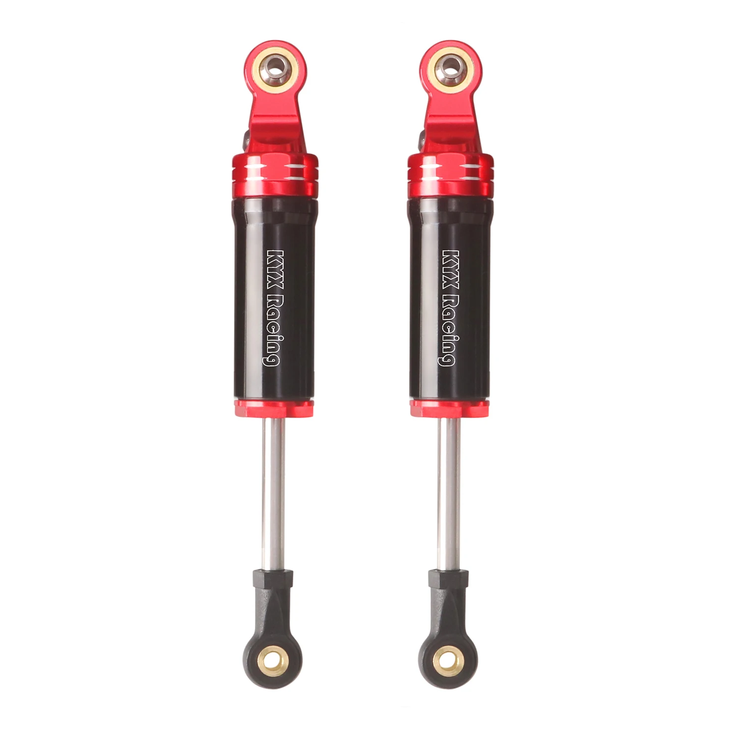 KYX Racing Aluminum Front Rear Shock Absorber Damper Upgrades Parts Accessories for 1/10 RC Crawler Car Losi Baja Rey 2.0