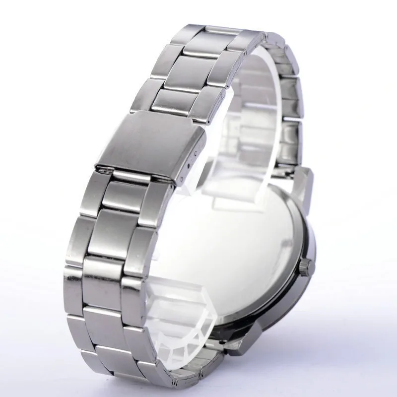 남성 시계 탑 브랜드 럭셔리 스테인리스 스틸 커플 손목시계 패션 캐주얼 손목시계 밴드 여성 시계 선물 쿼츠 시계