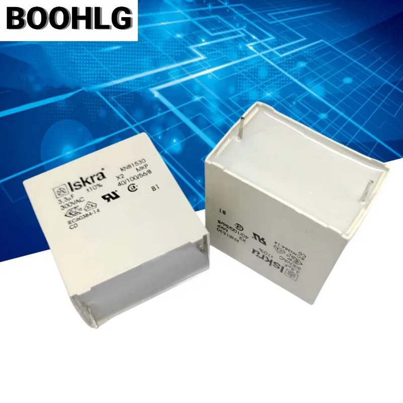 5 pz 300VAC 3.3UF 300 V ~ X2 3U3 MKP KNB1530 ISKRA condensatore di sicurezza 27.5 MM
