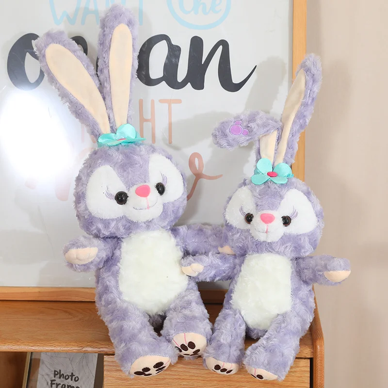 StellaLou dos desenhos animados brinquedo de pelúcia calmante boneca animal de pelúcia orelhas longas coelho plushies confortável fofinho travesseiro decoração do quarto menina