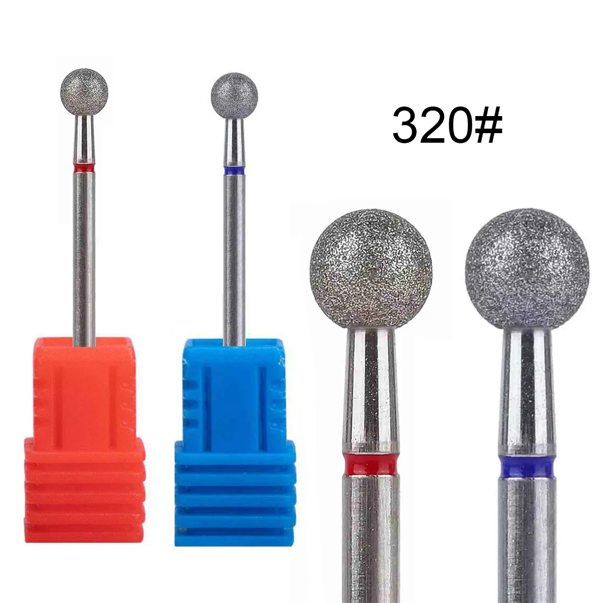 1/2/4Pcs Diamond Nail Drill Bit Rotary Electric Milling Cutters For Pedicure Manicure Files Cuticle Burr Nail Tools Accessories