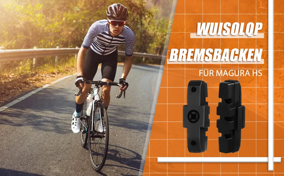 

8Pcs Bicycle Brake Shoes for Magura HS11/ HS22/HS24/ HS33 /HS66 50mm Brake Block V-Brake Pad Road Bike Accessories