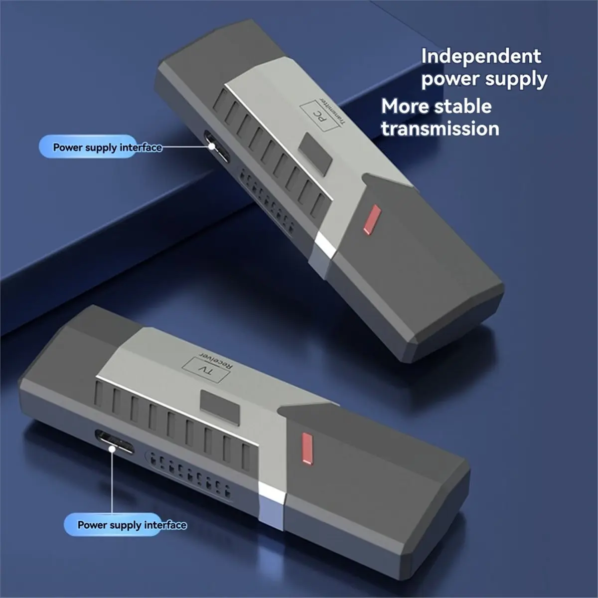 Digital Essentials 50M Wireless -Compatible Video Transmitter Receiver 1080P Wireless Display Adapter for TV Projector
