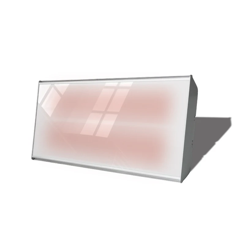 Bathroom SPA Glass Heater with 1600W Carbon Fiber element 5 Seconds Fasting Heating Performance Glimmer Light
