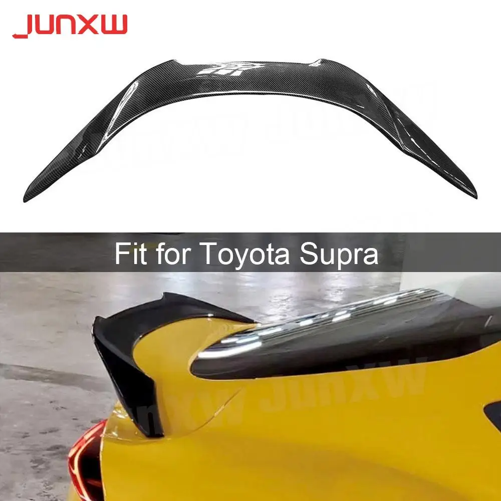 

Carbon Fiber Car Rear Trunk For Toyota Supra 2019 - 2020 Car Rear Ducktail Spoiler Wing Lip Cover FRP Car Styling BODY KIT