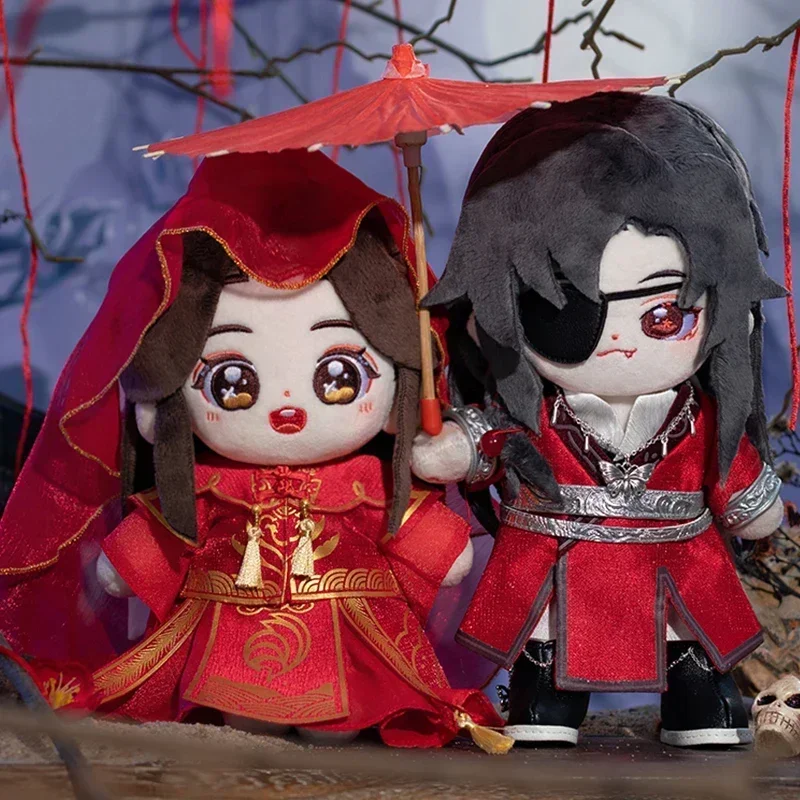 Anime Tian Guan Ci Fu Hua Cheng Plüsch Puppe Stofftier Plushies Cartoon Ändern Anzug Kleid Up Cosplay Kleidung Spielzeug 20cm