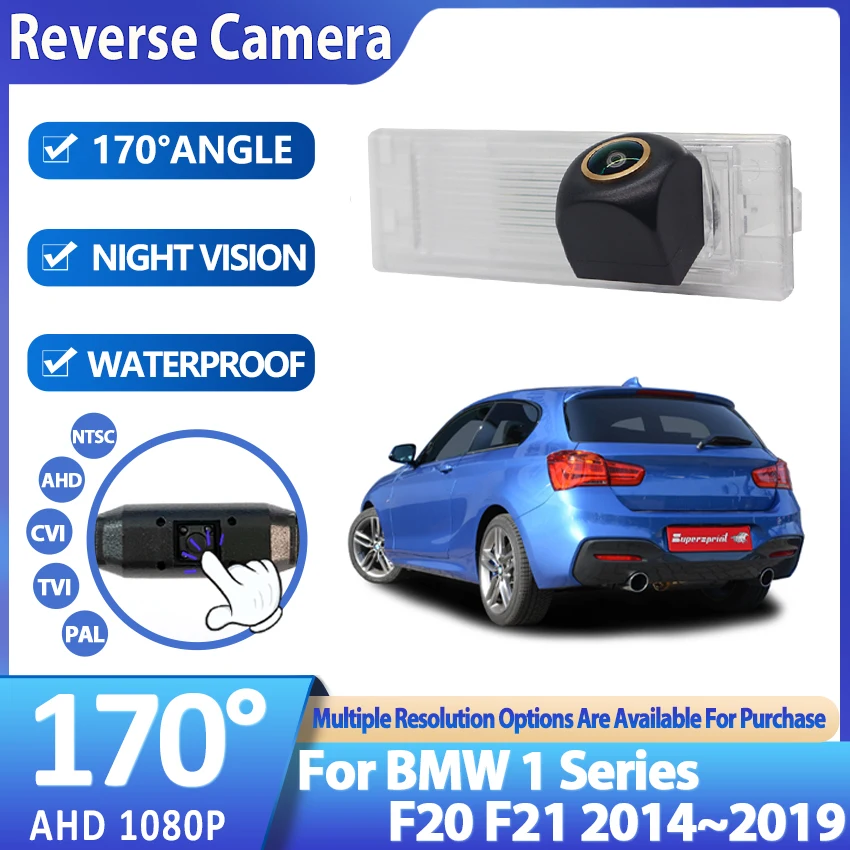 AHD 1080P Fisheye Rear View Camera For BMW 1 Series F20 F21 2014 2015 2016 2017 2018 2019 Car Parking Accessories Golden Lens